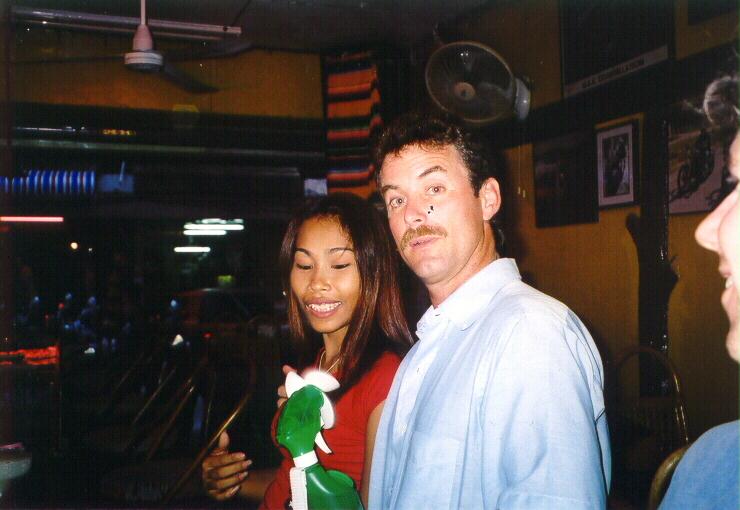 Tdek (23 years old) and Craig (and Dave's Nose, Pattaya)