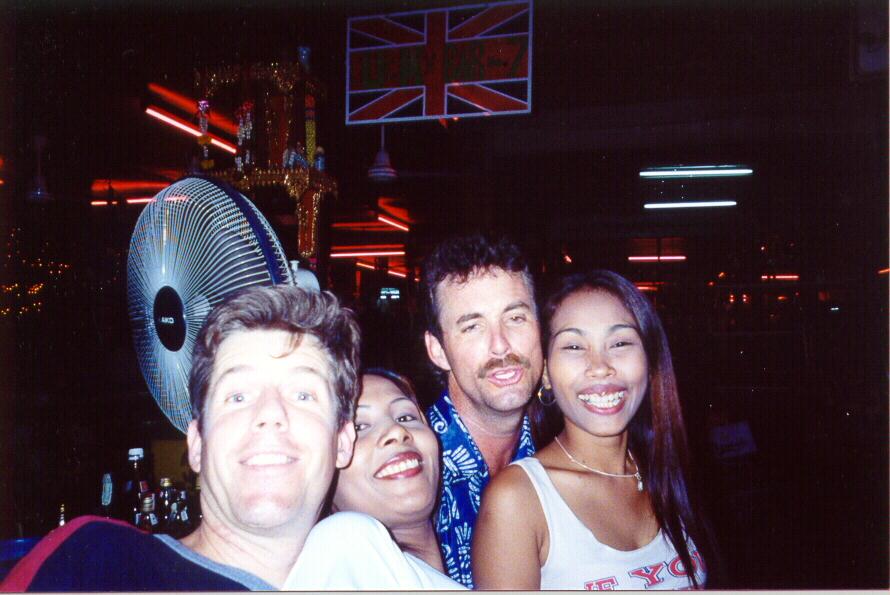 Dave, an Unknown Girl, Craig, and Tdek (Pattaya)